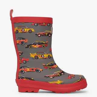 HATLEY Shiny Kids Rain Boots | Classic Race Cars size 4-1826048951258845185