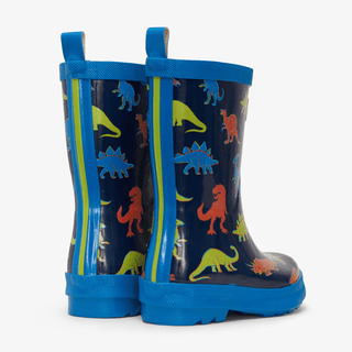 HATLEY Shiny Kids Rain Boots | Linework Dinos size 3-1826048952131260417