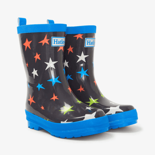 HATLEY Shiny Kids Rain Boots | Ombre Stars size 6-1826048952366141440