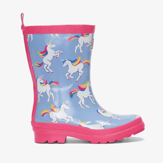 HATLEY Shiny Kids Rain Boots | Unicorn Sky Dance size 1-1826048952991092736