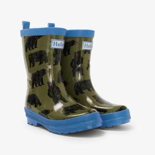 HATLEY Shiny Kids Rain Boots | Wild Bear size 5-1826048953360191488