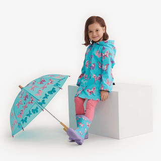 HATLEY Splash Rain Jacket | Doodle Butterflies Size 2-1826048953720901634