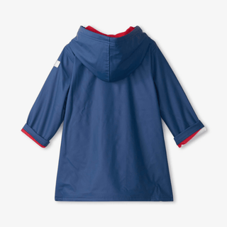 HATLEY Splash Rain Jacket | Navy & Red Size 4-1826048954454904832