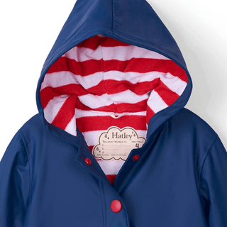 HATLEY Splash Rain Jacket | Navy & Red Size 4-1826048954454904833