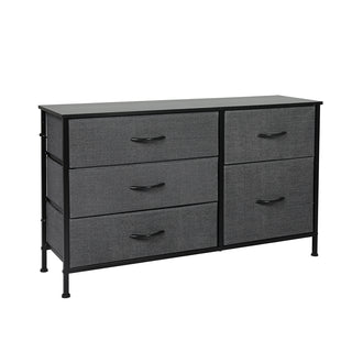 Levede Storage Cabinet Tower Chest Dark Grey-1831592667423838208