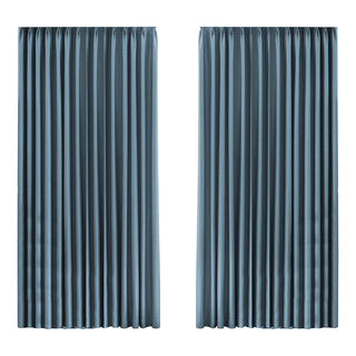 Marlow 2XBlockout Curtains Chenille 240x250 Blue-1831592647211487232