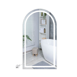 EMITTO LED Wall Mirror Arch Anti-fog 50*90cm 50x90-1848848563099013120