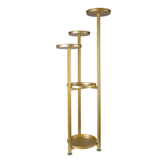 Levede Plant Stand Outdoor Indoor Flower Gold Large-1831592772029779968