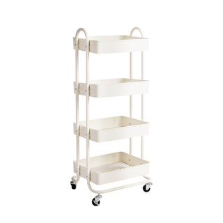 Levede 4 Tiers Kitchen Trolley Cart White-1848848578966065152