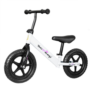 BoPeep Kids Balance Bike Ride On Toys White-1831592945137094656