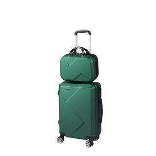 Slimbridge 2pcs 20"Travel Luggage Set Green-1848848543603888128