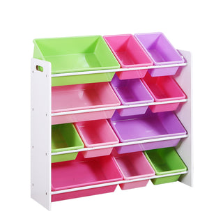 Levede 12Bins Kids Toy Box Bookshelf-1831592677058154496