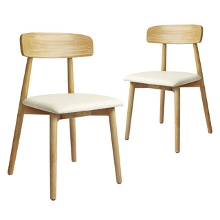 Levede 2x Dining Chairs Kitchen Chair Natural-1831592545306677248