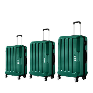 Slimbridge 20"24"28" 3PC Luggage Sets Green-1848848542123298816