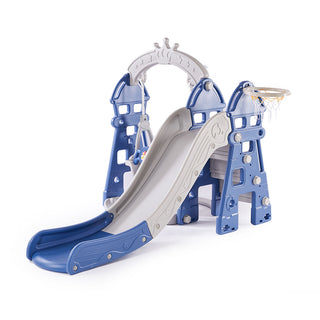 BoPeep Kids Slide Swing Basketball Ring Blue-1843791369987035136