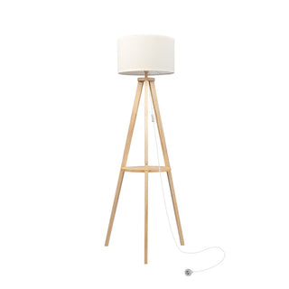 EMITTO Tripod Floor Lamp with Shelf-1831592661870579712