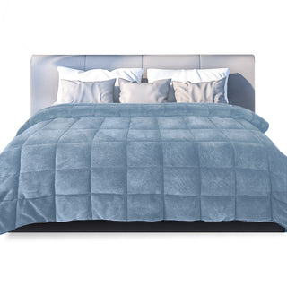 DreamZ Quilt Doona Comforter Blanket Blue King-1848848529452306432