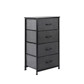 Levede Storage Cabinet Tower Chest Dark Grey-1831592757311967232