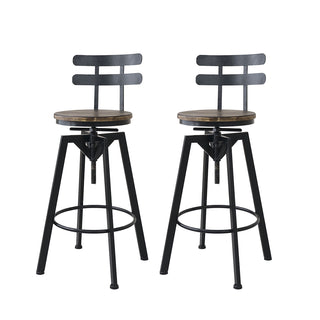 Levede 1x Bar Stool Industrial Adjustable-1831592704090443776