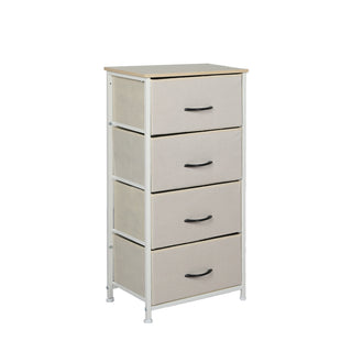 Levede Storage Cabinet Tower Chest Beige-1831592757165166592