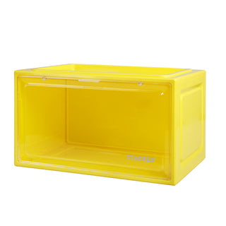 Stacked Sneaker Display Case Clear Shoe Yellow-1831593050439290880