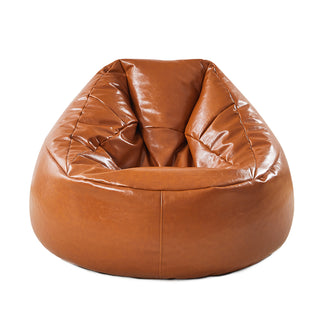 Marlow Bean Bag Chair Cover PU Couch Tan-1848848585312047105