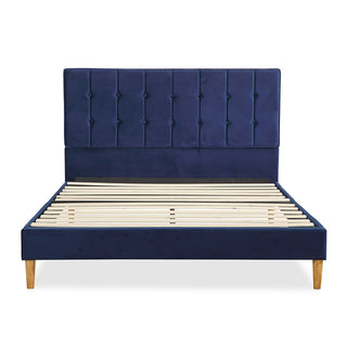 Levede Bed Frame Queen Size Mattress Blue-1843791437326585857