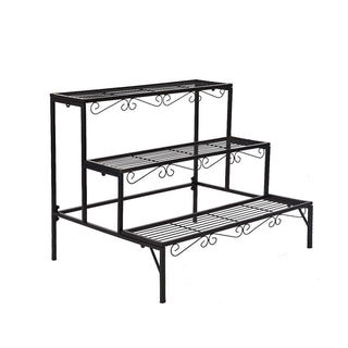 Levede Plant Stand 3 Tier Rectangle-1831592831811194881