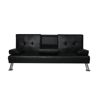 Levede Sofa Bed Adjustable Recliner Black-1848848563669438465