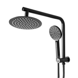 Shower Head High Pressure Set Rain Round Black-1831592568148856833