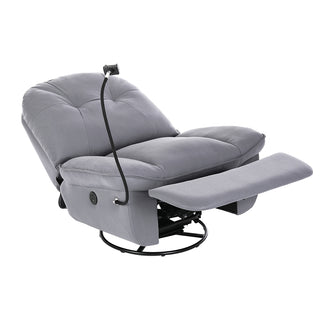 Levede Electric Chair Recliner Swivel Grey-1843791325380612097