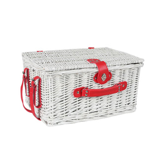 Picnic Basket Set Baskets 4 Person Wicker-1831592764882685953