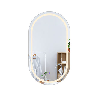 EMITTO LED Wall Mirror Oval Anti-fog 60x100cm-1831592539820527617