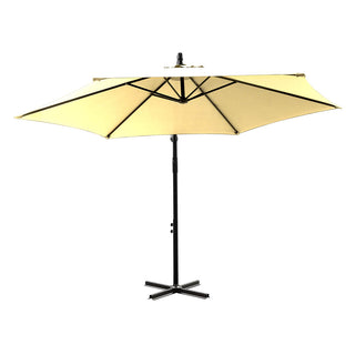 Mountview 3M Outdoor Umbrella Cantilever Beige Without Base-1831592614680465409