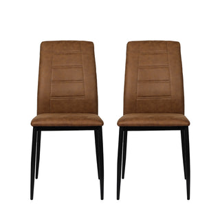 Levede 2x Dining Chairs Leathaire Kitchen-1831592656053080065