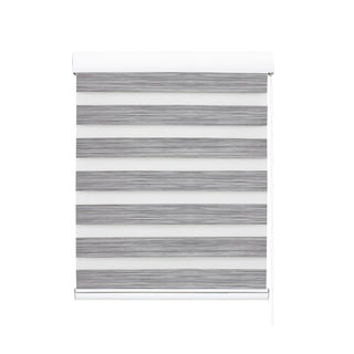 Marlow Blackout Zebra Roller Blind Curtains 60x210 Grey-1843791448017866753