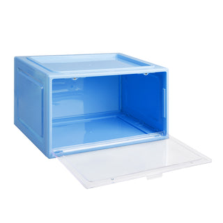 Stacked Sneaker Display Case Shoe Storage Blue-1831593050015666177