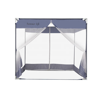 Dreamz Mosquito Bed Nets Foldable Canopy Square Blue-1831592818100015105