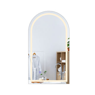 EMITTO LED Wall Mirror Arch Anti-fog 50*90cm 50x90-1848848563099013121