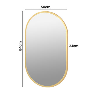 Yezi Wall Mirror Bathroom Decor Vanity Gold-1848848562956406786