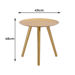 Levede Side Table Coffee Bedside End Golden-1831592946907090946