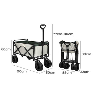 Lambu Garden Camping Trolley Outdoor Beige-1848848500897484802