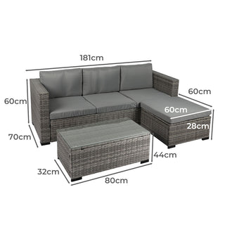 Levede 5pcs Outdoor Sofa Set Patio Furniture-1848848504034824194