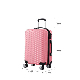 Slimbridge 28 Luggage Suitcase Travel Rose Gold 28 inch-1848848542857302018