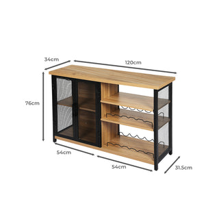 Levede Bar Cabinet Buffet Sideboard-1831592552151781378