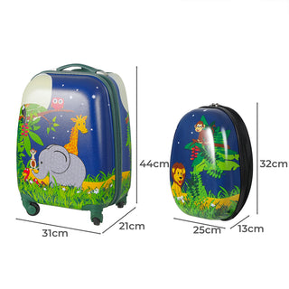 BoPeep 16''13'' 2PCS Kids Luggage Set Jungle-1848848537681530882