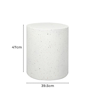 Levede Side Table Terrazzo Round End-1848848559848427522