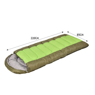 Mountview Sleeping Bag Outdoor Camping Green-1829372307643174914