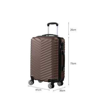 Slimbridge 28" Luggage Suitcase Travel Coffee 28 inch-1848848542563700738