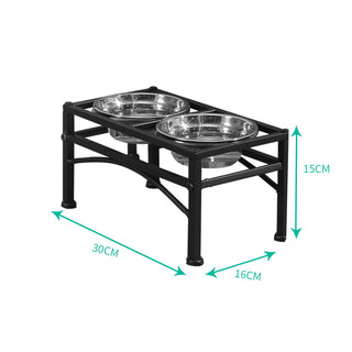 PaWz Dual Elevated Raised Pet Dog Feeder Small-1843791369718599682